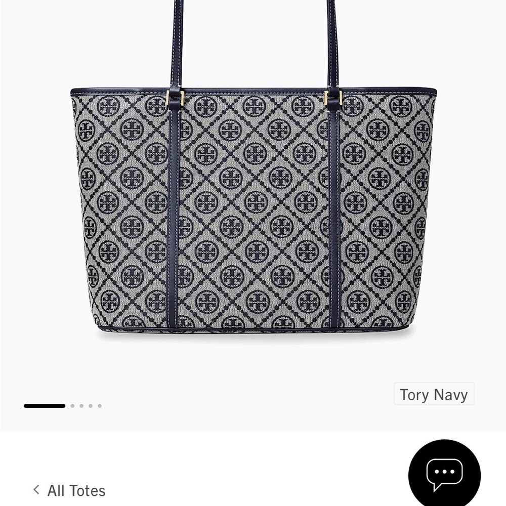 Tory Burch T Monogram Small Zip Tote
